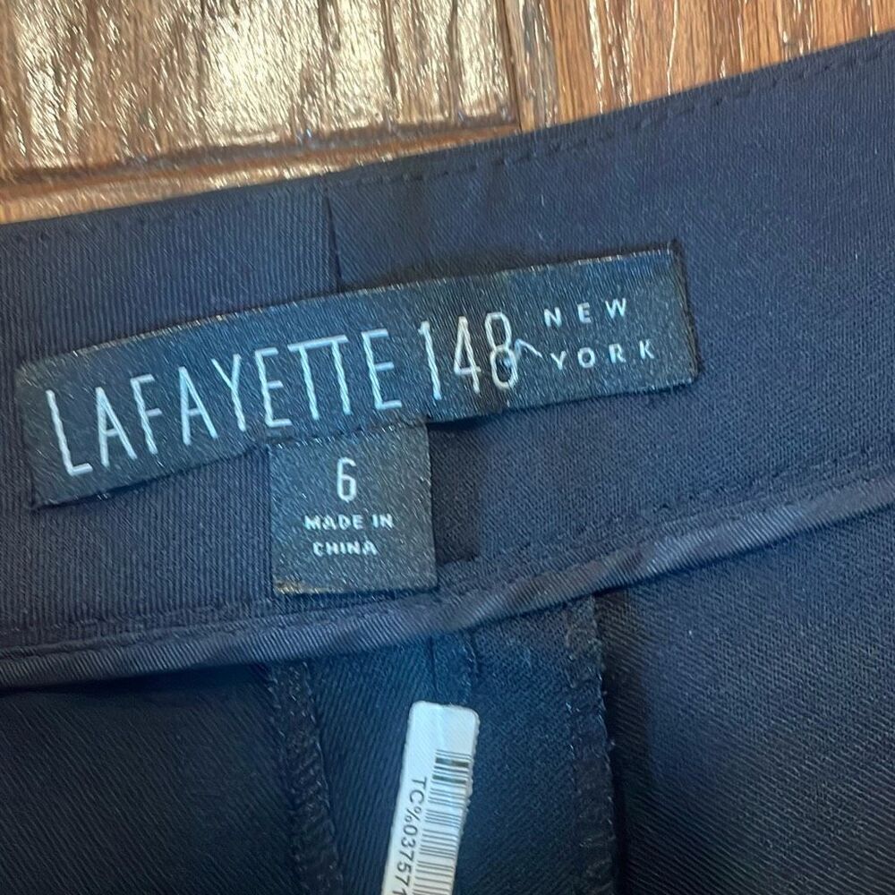 Lafayette 148 New York Italian stretch wool Menswear trouser pants 6 - Picture 7 of 10